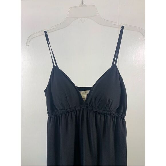 White House Black Market Silk Sleeveless Black Dress Size 0 - Picture 3 of 9
